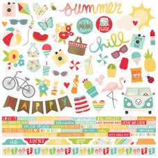 Simple Stories Summer Days Cardstock Stickers